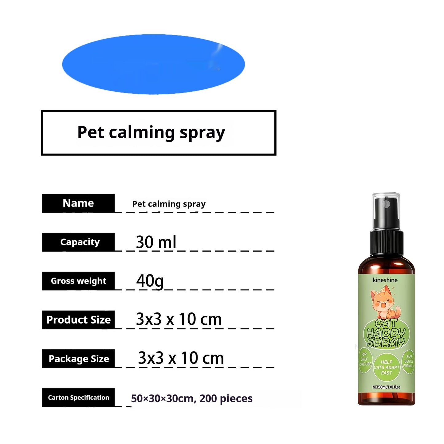 Calming Spray for Dogs & Cats 30ml – Natural Stress & Anxiety Relief for Pets UK