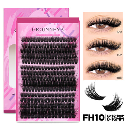 Grappe  de faux cils recourbé DOBLE