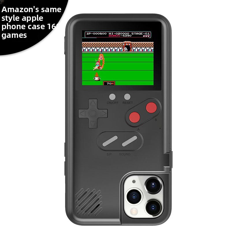 Coque de téléphone avec écran couleur et jeux intégrés